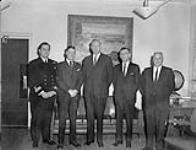 Office of the Minister of Defence Paul Hellyer with guests 1964.