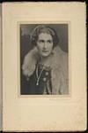 Portrait of Madge Macbeth wearing fox fur (pose 1; copy 2) 1920s.