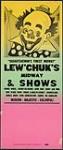 Saskatchewan's Finest Midway Lew'chuk's Midway & Shows ca. 1945-1968.