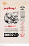 for Victory!... with Produce .. Bonds to the Limit! 1942.