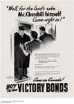 "Well, for the land's sake... Mr. Churchill himself Come right in!" Come on Canada! Buy the New Victory Bonds 1942.