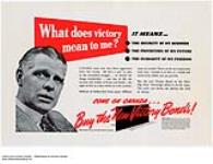 What does victory mean to me? It means the security of my business.... Come on Canada...Buy the New Victory Bonds! 1942.