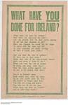 What Have You Done for Ireland? 1915