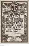 A Message, Join the League of National Safety Today 1914-1918