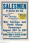 Salesmen of Greater New York, War Savings and Thrift Stamp 1914-1918