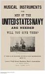 Musical Instruments For Men of the United States Navy are Needed 1914-1918