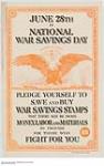 June 28th is National War Savings Day 1914-1918