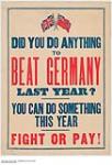 Did You Do Anything to Beat Germany Last Year? 1914-1918