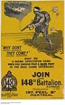 "Why Don't They Come" Join the 148th Battalion : recruitment campaign 1914-1918