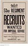 Recruits Wanted for Imperial Service 1914-1918