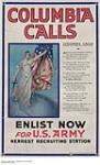 Columbia Calls, Enlist Now for U.S. Army 1914-1918.