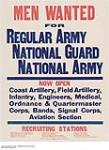 Men Wanted for Regular Army National Guard 1914-1918