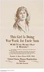 This Girl is Doing War Work for Uncle Sam 1914-1918