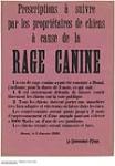 Prescriptions: Rage Canine, Douai, 9 Jan. 1916 January 9, 1916
