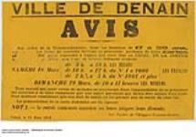 Avis, Denain, 13 Mars 1916 March 13, 1916