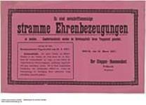 Stramme Ehrenbezeugungen, Douai, Den 31. Maerz 1917 March 31, 1917