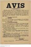 Avis, Valenciennes, 13 Septembre 1916 September 13, 1916