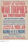 Captured War Trophies and Photographs : exhibition at Douglas Blk, Moose Jaw, Sask 1914-1918