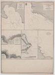 Plans in the Gulf of St. Lawrence [showing features of Anticosti Island including Ellis Bay, Bear Bay, the east cape and the south west point of Anticosti and Salt Lake Bay along with Mount Louis Bay and Magdalen River on the Gaspé coast] [cartographic material] / surveyed by Captain H.W. Bayfield, 1828-30 and Staff Commander W. Tooker, 1892 8 Dec. 1899.