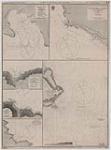 Plans in the Gulf of St. Lawrence [showing features of Anticosti Island including Ellis Bay, Bear Bay, the east cape and the south west point of Anticosti and Salt Lake Bay along with Mount Louis Bay and Magdalen River on the Gaspé coast] [cartographic material] / surveyed by Captain H.W. Bayfield, 1828-30 and Staff Commander W. Tooker, 1892 8 Dec. 1899, 1908.