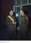 Gen. Crerar Receives The Order of Orange Nassau from the Prince of the Netherlands ca. 1943-1965.
