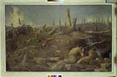 "The Defence of Sanctuary Wood" painting by K. K. Forbes ca. 1943-1965.