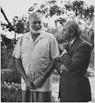 Yousuf Karsh with Ernest Hemingway in Havana Cuba [March 15, 1957].