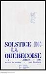 Solstice de la Poésie Québécoise 1976.