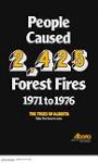 People Caused 2,425 Forest Fires 1972 to 1976 ca. 1972-1976