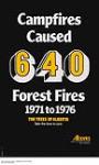 Campfires Caused 640 Forest Fires 1971 to 1976 ca. 1971-1978