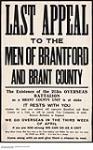 Last Appeal to the Men of Brantford and Brant County 1914-1918