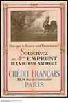 Pour Que la France Soit Victorieuse Comme à Valmy! 4ième Emprunt 1918