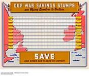 Our War Savings Stamps are Flying Bombers to Britain. Save and Speed Our Planes to Victory 1939-1945.