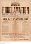 Proclamation Electorial District of the North Riding of the County of Norfolk 1919