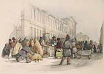 Market scene at Bonsecours 1847-1850.
