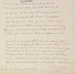 An autograph poem titled "Accrostiche" December 1, 1858.