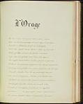 Autograph poem, "L'Orage" vers 1878.