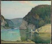 Gatineau River Scene (Baptism) ca. 1910.