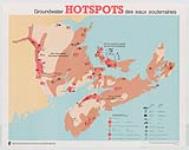 Groundwater Hotspots des eaux souterraines. Fredericton Conservation Council, [1988] [cartographic material] [1988].