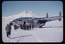 No. 2 airplane, men and mountain 1957-1958.