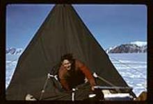 No. 21 Gilman tent and man 1957-1958.