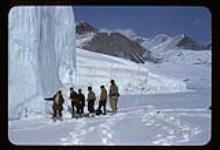 No. 15 - Men at toe of Gilman Glacier 1957-1958.