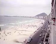 Brazil - Rio beach - HMCS QUEBEC 1954