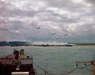 Landing craft, Infantry (Large) LCI(L) heading towards the beaches at Normandy 1944 6 June, 1944