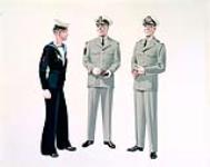 Khaki uniform drawing 1957