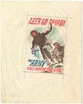 Study for Poster "Let's Go Canada, the Army Will Finish the Job" ca. 1943