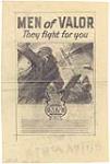 Study for "Men of Valor. They Fight For You" : war propaganda campaign - World War II 1943