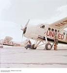 Engine of an Otter Aircraft Warming Up in the Middle East ca. 1943-1965.