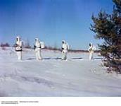 Two Canadian Guards Depot Undergo Winter Training at Camp Petawawa ca. 1943-1965.