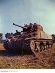 Camouflaged Sherman Tanks Near Vaucelles, France ca. 1943-1965.